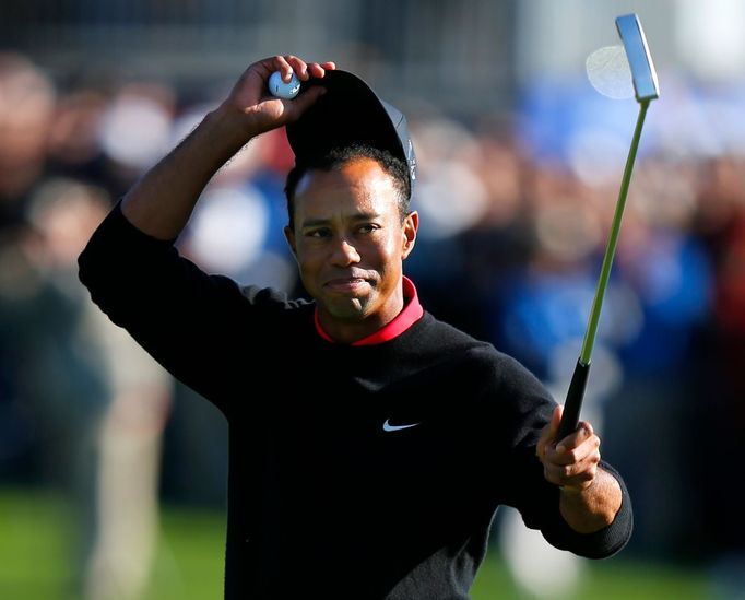 Golfista Tiger Woods na turnaji v San Diegu