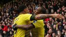 Odion Ighalo a Troy Deeney (Watford)