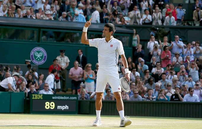 Djokovič vs. Del Potro, semifinále Wimbledonu 2013.