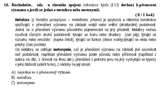 Test - gympl - humanitní část - ot. 16