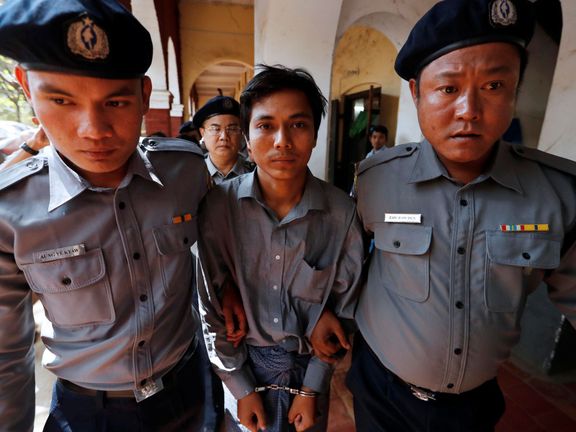 Zadržený barmský novinář Reuters Ťjo Sou U