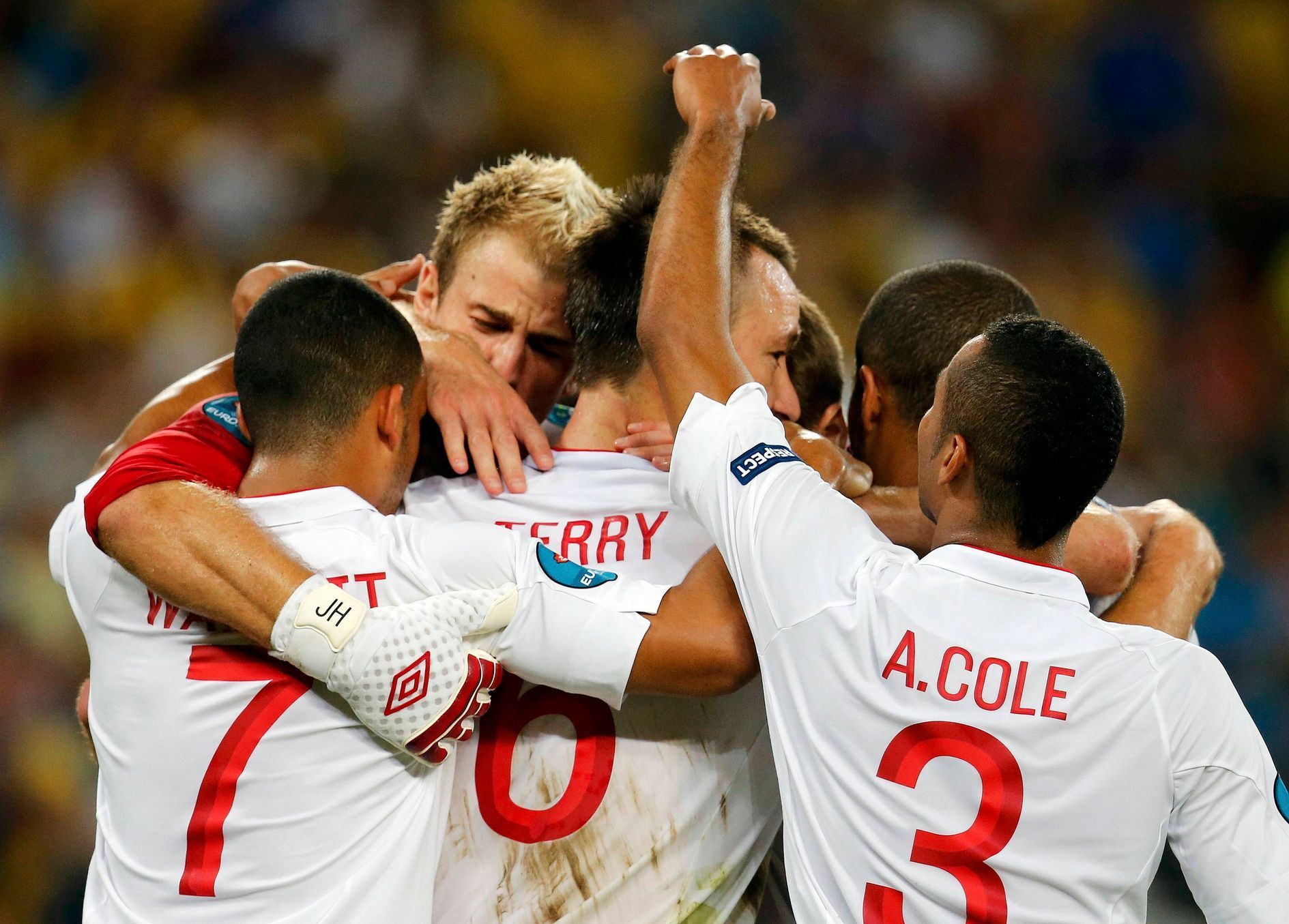 Anglie slaví postup do čtvrtfinále Eura 2012