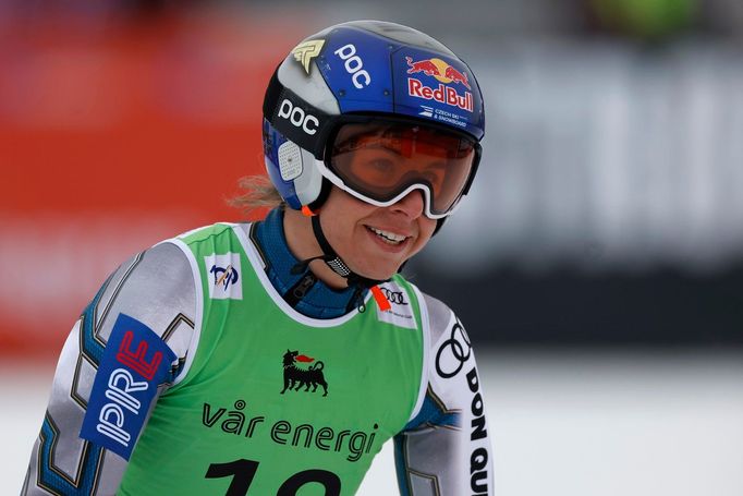 Ester Ledecká v super-G v Kvitfjellu