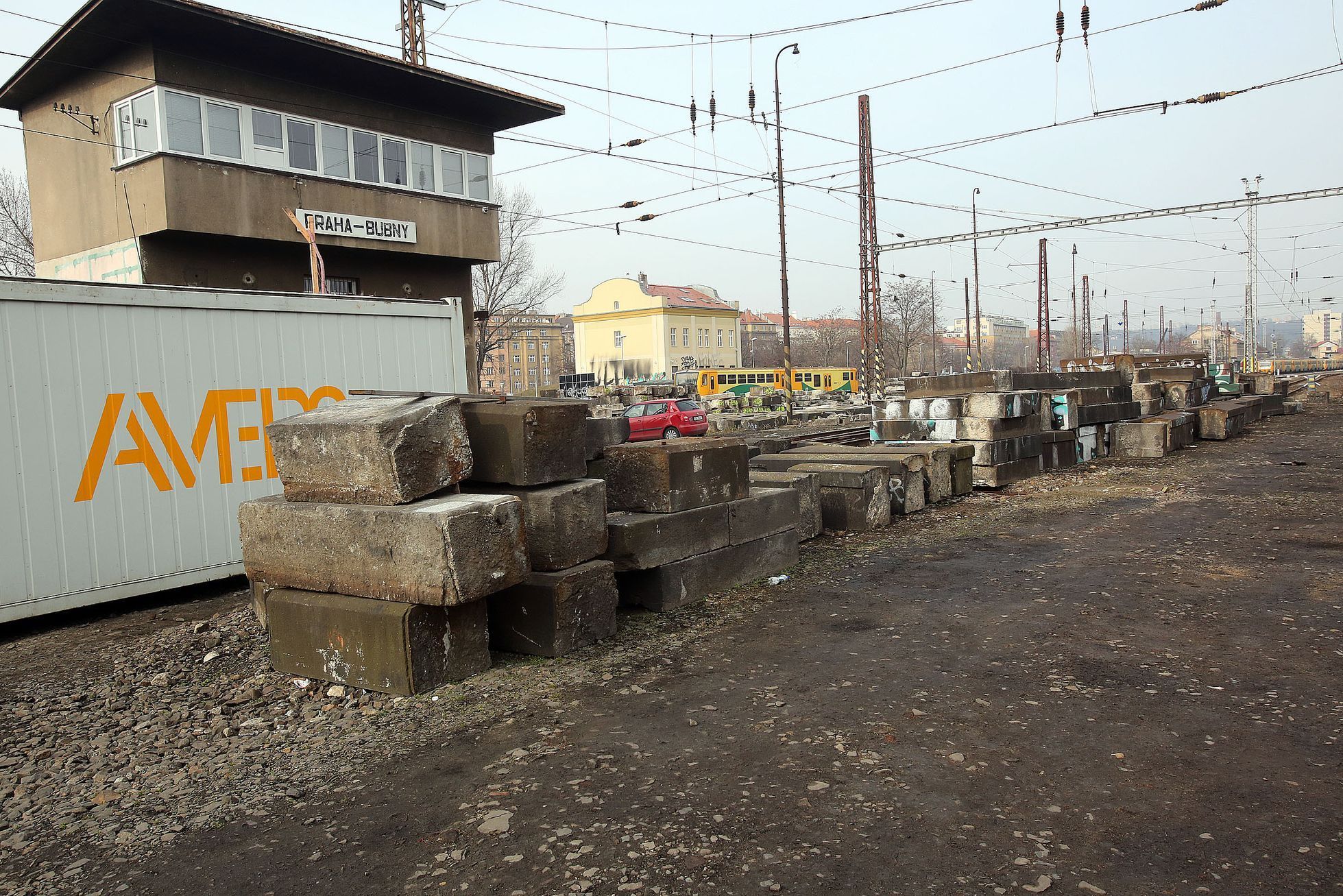 Negrelliho viadukt během rekonstrukce. Únor 2018