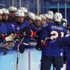 Američanky slaví gól ve čtvrtfinále ZOH 2022 v Pekingu Česko - USA