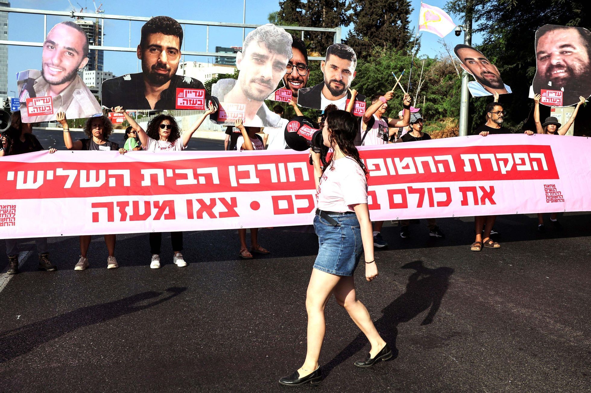 Izrael, Hamas, Gaza, rukojmí, protest, Palestina