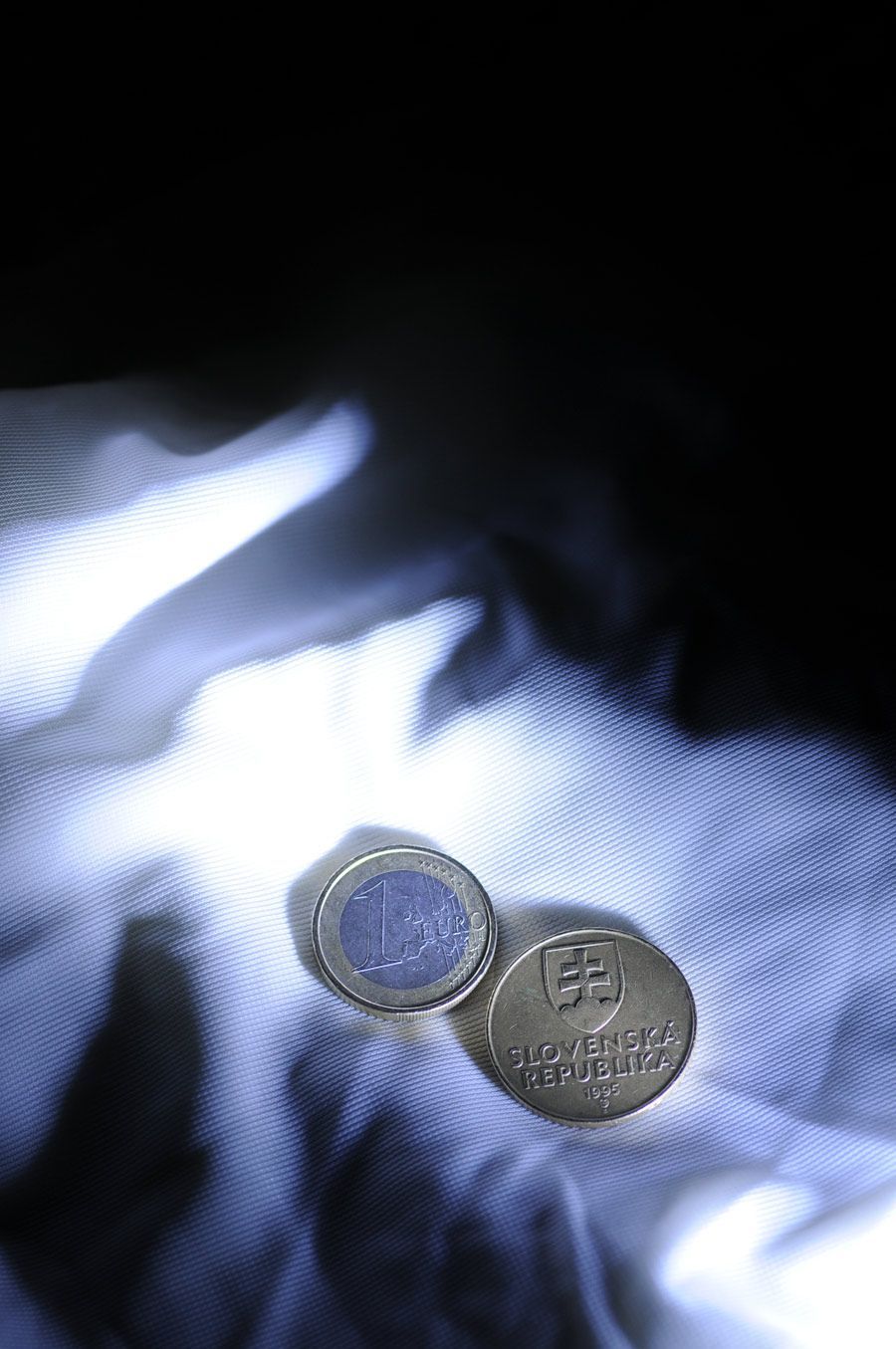 Slovenské koruny a euro