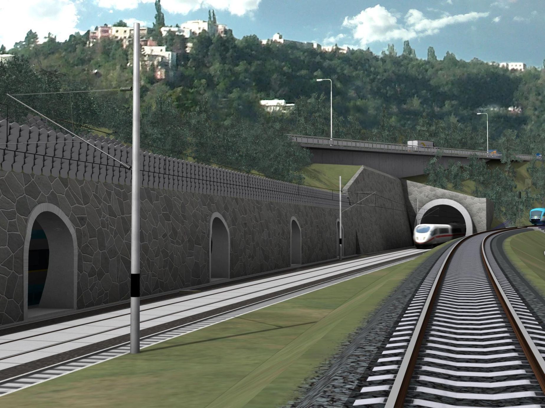 Vizualizace tunel Praha Beroun