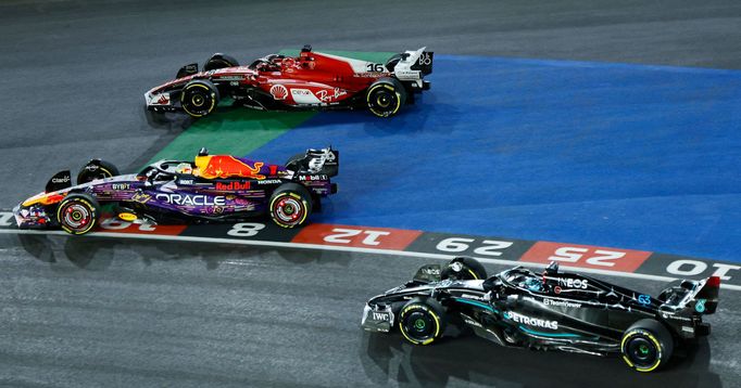 F1, VC Las Vegas 2023: Max Verstappen (Red Bull) a Charles Leclerc (Ferrari)