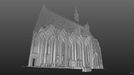 3D scan kostela a hrobky.