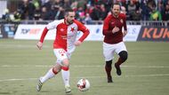 Akce Slavie se pokoušel rozjíždět David Kalivoda, nováček v Silvestrovském derby.