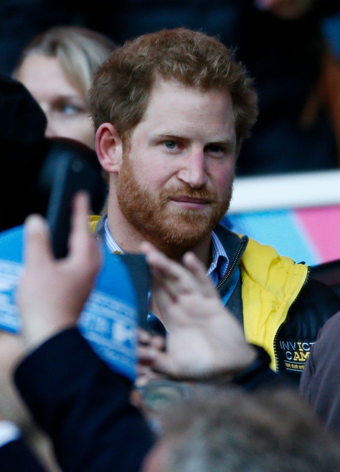 Britain's Prince Harry in the stands Reuters / Russell Cheyne Livepic