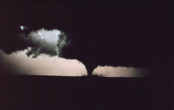 Project Vortex - Probe 4. The Dimmitt Tornado. Image ID: nssl0197, NOAA's National Severe Storms Laboratory (NSSL) Collection Location: Southeast of Dimmitt, Texas Photo Date: June 2, 1995 Credit: NOAA Photo Library, NOAA Central Library; OAR/ERL/National Severe Storms Laboratory (NSSL) Category: Tornadoes/