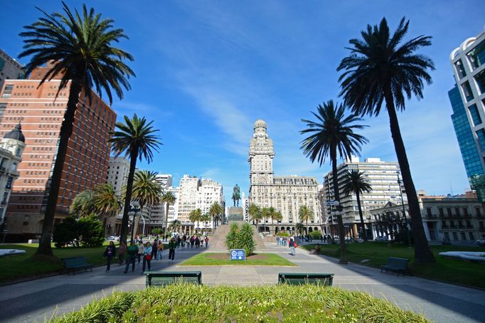 Centrum Montevidea, hlavního města Uruguaye