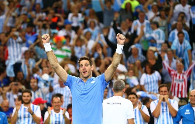 Juan Martin del Potro ve finále Davis Cupu