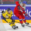 Fabbian Zetterlund a Jakub Krejčík v semifinále MS 2024 Česko - Švédsko