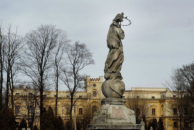 Park kolem zámku vlastní obec. Do majetku, které ministerstvo zdravotnictví prodalo, pozemky nepatří.