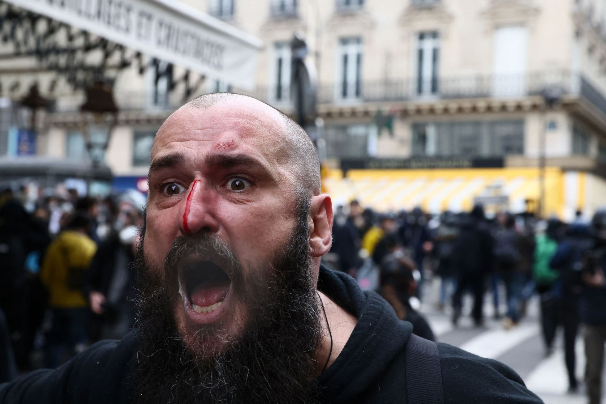 Francie, důchodová reforma, protest.