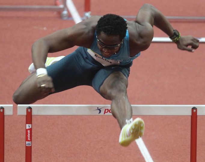 Praha Indoor 2014: Dayron Robles (60 m překážek)