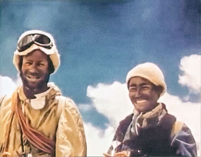 4_1952 - švýcarská expedice, Raymond Lambert a Šerpa Tenzing Norgay