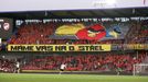 SL, Sparta - Plzeň: choreo fanoušků Sparty