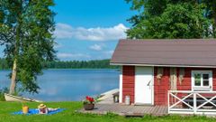 Finsko, jezero, léto, ilustrační foto