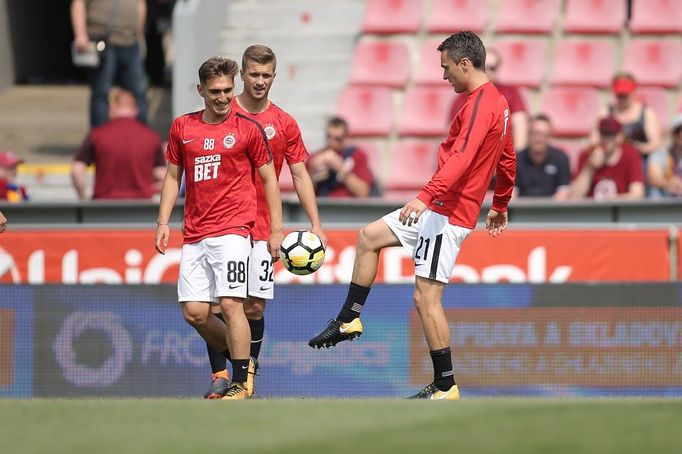 Sparta vs. Olomouc, loučící se David Lafata