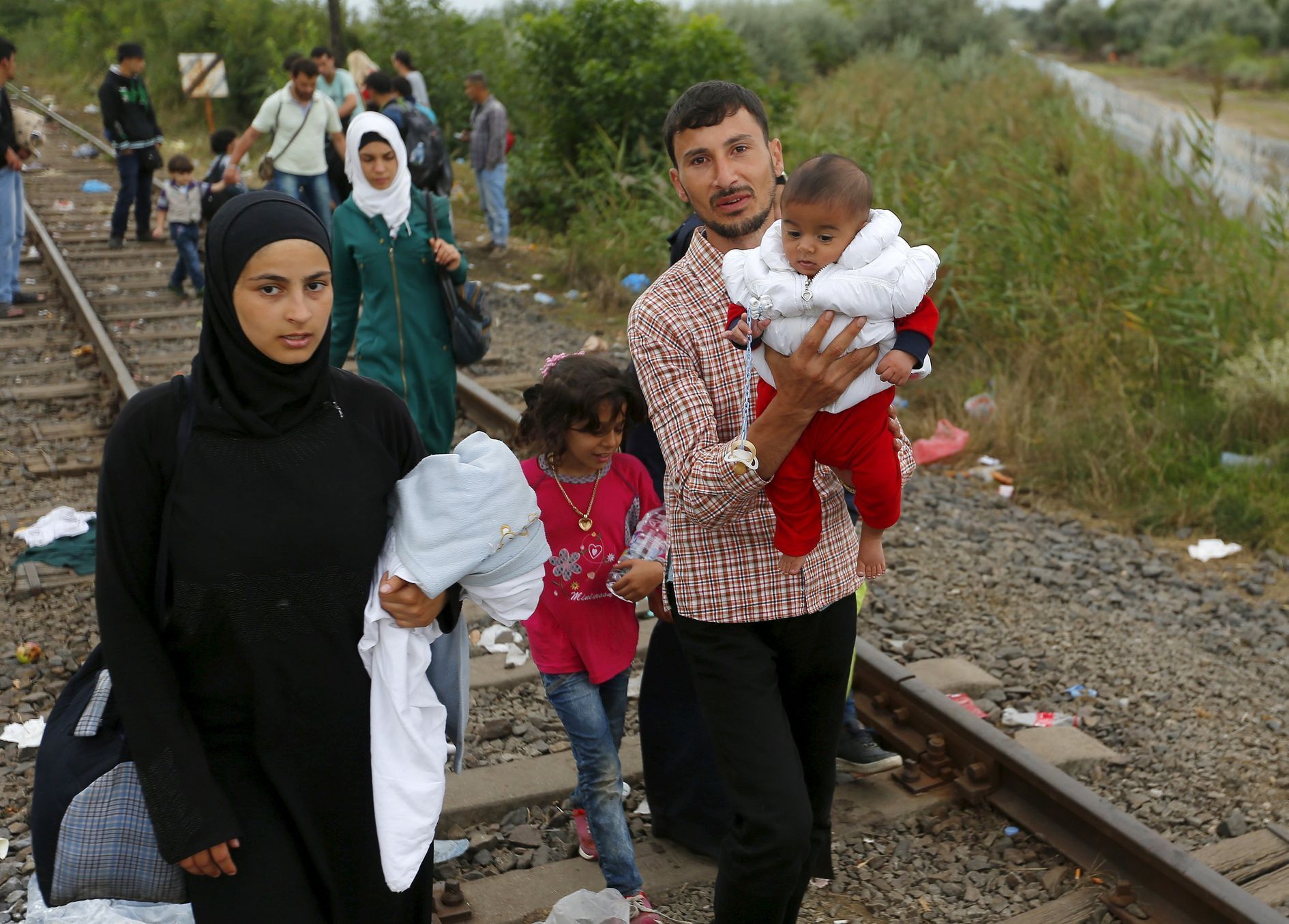 Děti uprchlíků na cestě do Evropy