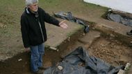 Vedoucí archeologického výzkumu Peter Baxa