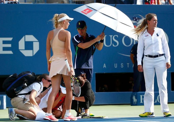 Pcheng Šuaj a Wozniacká v semifinále na US Open