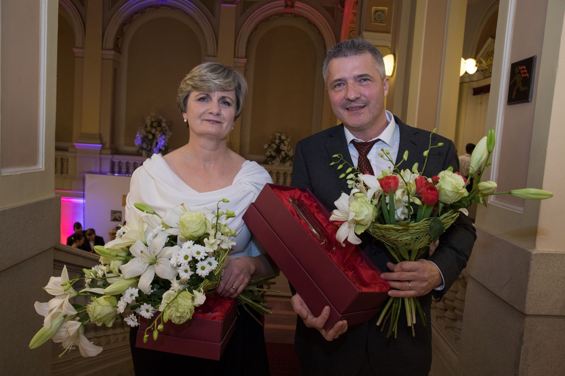Prezidentka ČJF Olga Plachá a Jan Andrlík