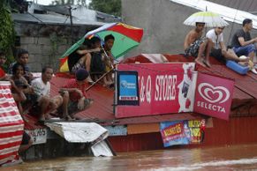 Záplavy ve filipínské metropoli Manile