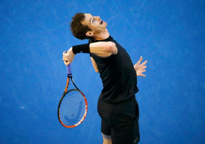 Australian Open 2015: Andy Murray při semifinále s Tomášem Berdychem