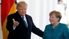 Donald Trump - Angela Merkelová - Bílý dům