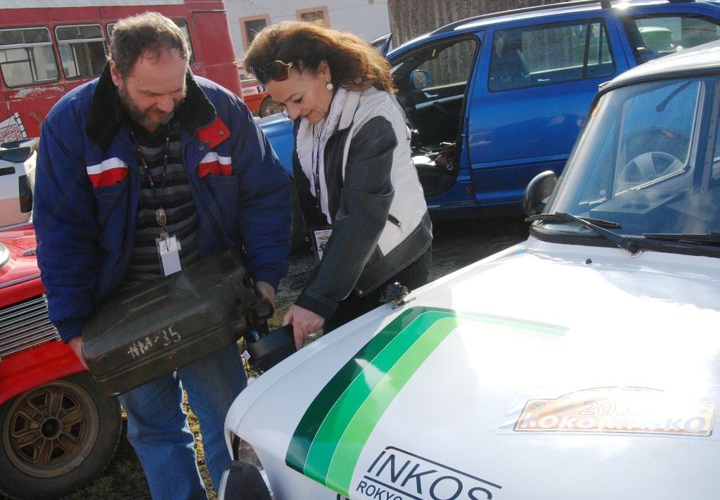 Zimní veteránská rally na Kokořínsku