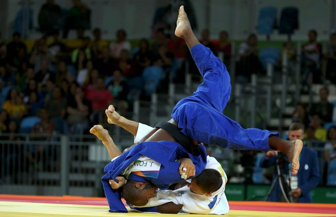 OH 2016, judo do 100 kg: Lukáš Krpálek (v bílém) -  Jorge Fonseca (POR)