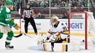 Jan 1, 2020; Dallas, TX, USA; Dallas Stars center Joe Pavelski (16) watches a puck by right wing Alexander Radulov (not pictured) get past Nashville Predators goaltender