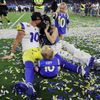 Cooper Kupp (Rams) slaví po Super Bowlu LVI 2022 LA Rams - Cincinnati Bengals