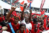 V Trinidadu a Tobagu vítali přemožitele Vítězslava Veselého Keshorna Walcotta davy.