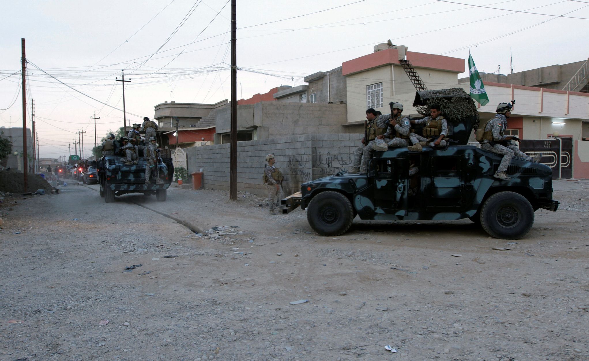 Irácké jednotky v Kirkúru