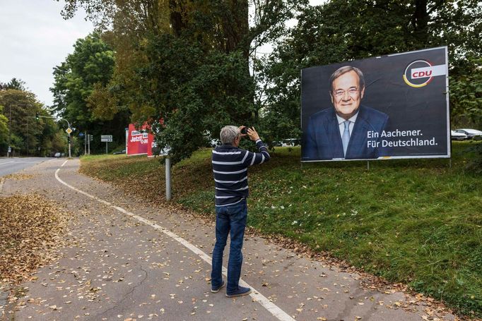 Volby v západoněmeckých Cáchách, rodišti kandidáta na kancléře za CDU Armina Lascheta.