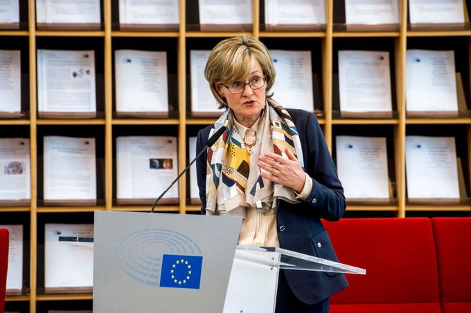 Místopředsedkyně europarlamentu Mairead McGuinnessová.