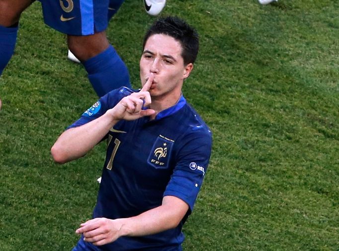 Francouz Samir Nasri a jeho vzkaz novinářům po gólu v zápase ME proti Anglii