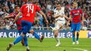 Gareth Bale v zápase Ligy mistrů Real Madrid - Viktoria Plzeň.