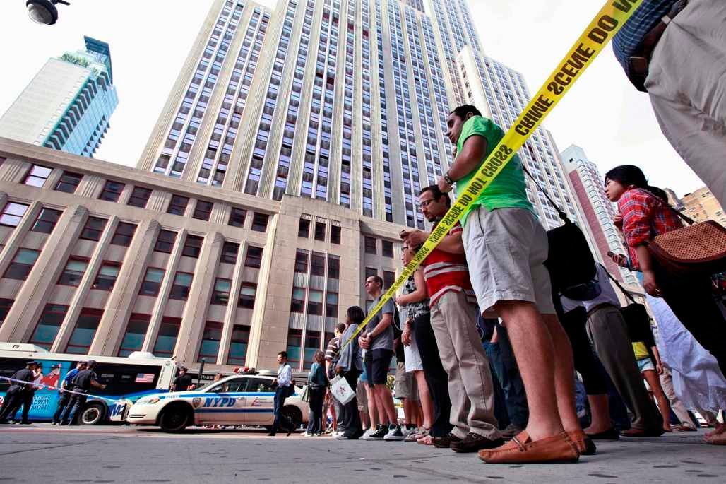 New York - Empire State Building - střelba
