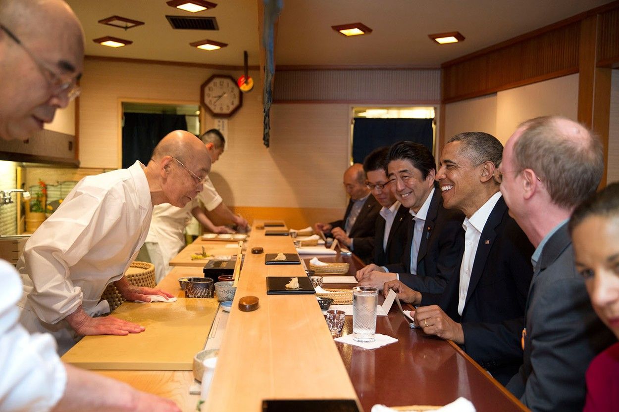 Obama, Shinzo Abe, Tokio