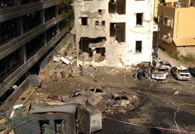 Libanon boje výbuch