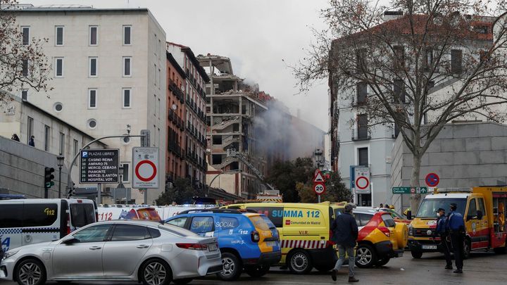 V Madridu došlo k výbuchu, exploze zničila několik pater domu