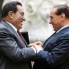 Husní Mubarak a Silvio Berlusconi