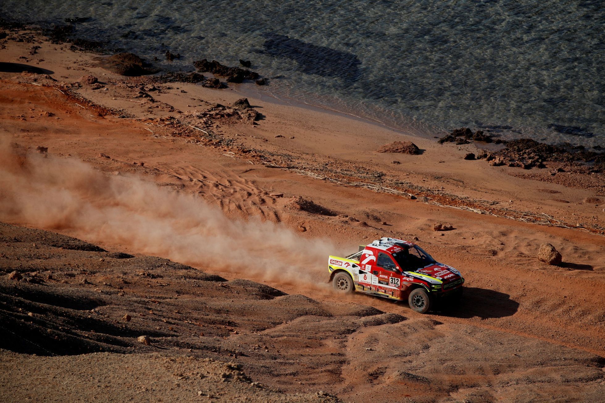 Martin Prokop (Ford) v 9. etapě Rallye Dakar 2021